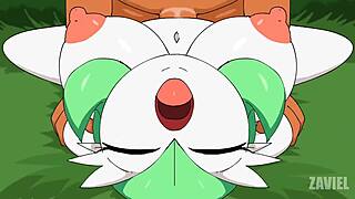 Breeding gardevoir with monster cock titty fuck!