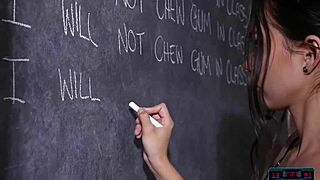 Tiny Teen Model Dominique Gabrielle Breaks Rules