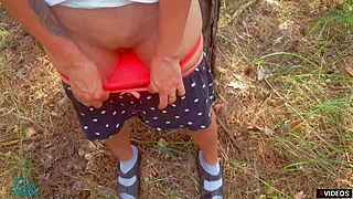 Stepbrother cumming in my panties and pull them up