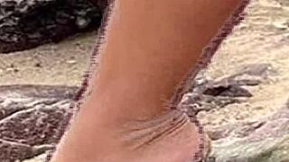 drawing a hot woman in bikini on the beach and relaxing off