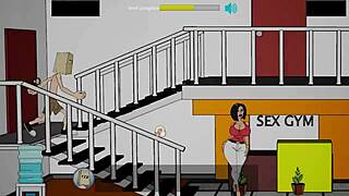 Is Fuckerman ready for intense sex in the gym part five?