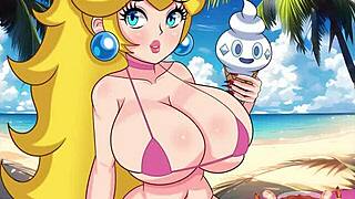 Princess Peach's Passionate Hentai Adventures With Big Tits And Ass