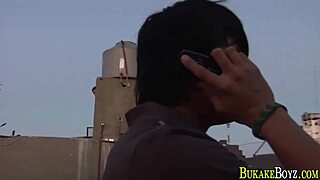 Latino Twink in Police Uniform Receives Hardcore Blowjob, Bondage, and Bukkake Cumshot Facial