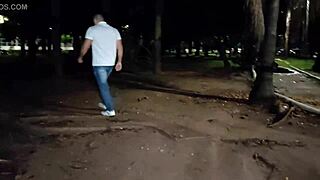 Yuri Gaúcho strikes again, sucking hard in public outdoor action with blonde stud.