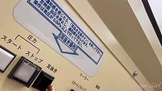 Sweaty sauna introduction with a Japanese babe on her travel adventure.