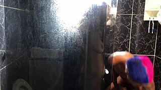 Young Guy Eats Friend's Aunt In Bathroom!