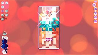 this catgirl waifu is masturbating with toys, big tits and ass on display