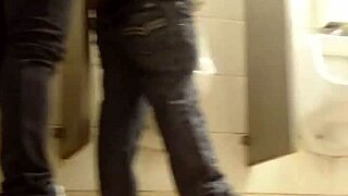 two guys having wild gay sex in the toilet, it's intense and raw