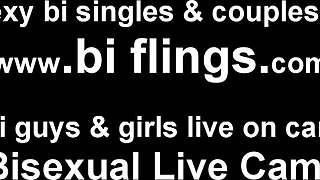 you suck his cock while he licks my pussy in bisexual threesome