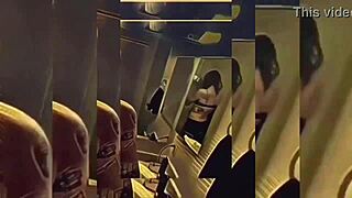 Hot shemale undresses in bathroom teasing with ripped clothes 😏