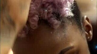 Cubana nasty dives into steamy head action with raw intensity