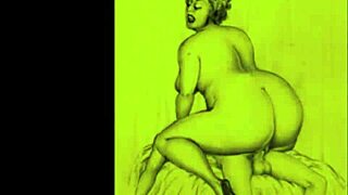 Look at this vintage erotic illustration, it's so provocative!