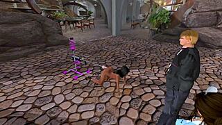 Goldfingered Anal Fucking With Dildo And Bondage