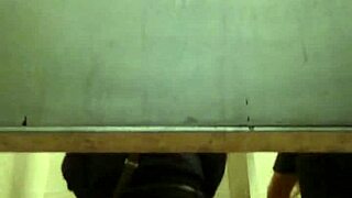 two guys having wild gay sex in the toilet, it's intense and raw