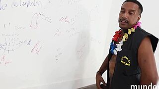 three black guys partying in the bathroom with big cocks