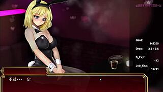 hungry bunny girl on sofa in black smith-12