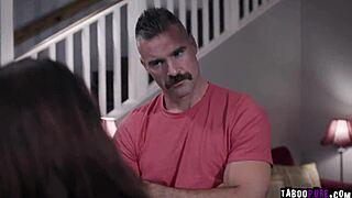 jane wilde seduces charles dera on her knees sucking big cock