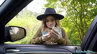 uhh, nicole rae, big tits hitchhiker, givin’ public pov blowjob to huge dick