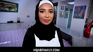 Hijabfamily - Big Thick Ass Teen 18+ Maid in Hijab Gets Ready for My Cock