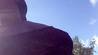 I can't believe how crazy this bitch is twerking her big ass outdoors, it's so wild