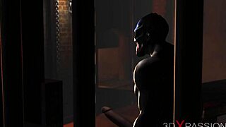 Ball Gagged Blonde Takes BBC Anal in Dark Basement