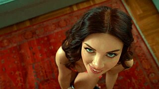 i cum on her big tits while riding rough with my stepmother