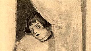 i’m obsessed with these vintage erotic drawings, so damn hot.