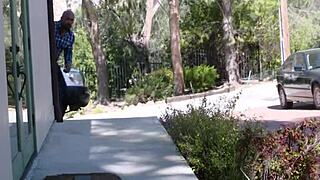 teen girl gets hardcore pounding from guy