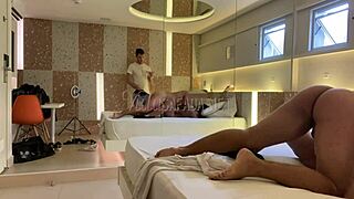 A Couple Shares The Latina Wife With A Site Subscriber In A Threesome