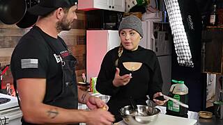 let's discuss orgasms in a kitchen setting.