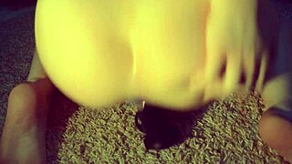 Petite Teen Rides Bbc Dildo With Butt Plug!