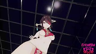 Beidou gets unmasked and rides hard, squirting everywhere in the scene