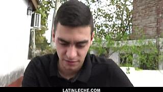 yo, straight latino trades his tight ass for some quick cash