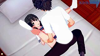 ruiko saten, misaki shokuhou, and toma kamijo have intense sex in this railgun hentai