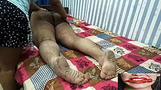 Check out this hot Indian nurse giving a massage in the parlour.