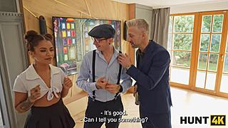 latina with tattoo offers pussy for a price in emotional cuckold scene