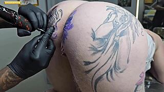 Starting The Day With Anal Tattoo Change!