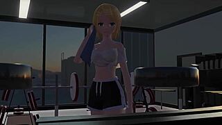 Rin discovers the pleasures of the massage chair in this anime story