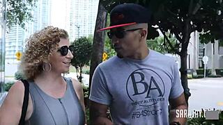 big booty beauty sara jay bends over in doggystyle, rides cowgirl, and takes a big black cock hard