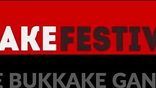 Perverted bukkake sluts with piercings swallow big cocks in group banging