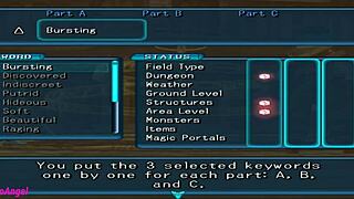 Playing a PS2 game with anime characters