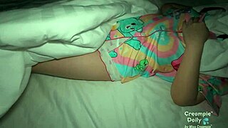 I sneak to fuck my step-sister while she rests