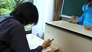 Asian Teacher Babe Blows Student With Taboo Fetish