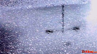 ariana shaine, that skinny teen 18+, gets fucked hard in doggystyle on a rainy day