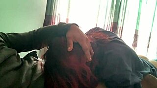 she doesn't notice i'm recording while she devours my cock