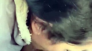 He was looking at her perfect ass as she squeezed his cock out