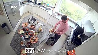 Spyfam Step Sis Fucked in the Kitchen on Thanksgiving – Can You Handle This Hot Encounter?