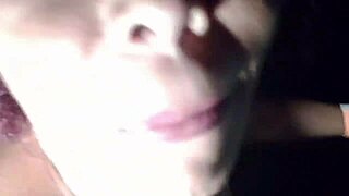 Married woman in glory hole sucks micro penis, then huge cock appears