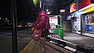 Are you a public whore flashing in miniskirt?