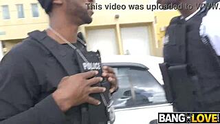 White Mayor's Stepdaughter Fucked Doggystyle by Black Law in Threesome